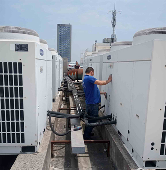 德格中央空调制热和不制冷系统维修方法